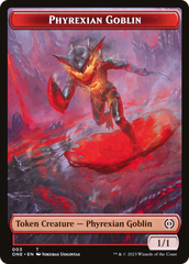 Phyrexian Goblin // Phyrexian Golem Double-Sided Token [Phyrexia: All Will Be One Tokens] | Event Horizon Hobbies CA