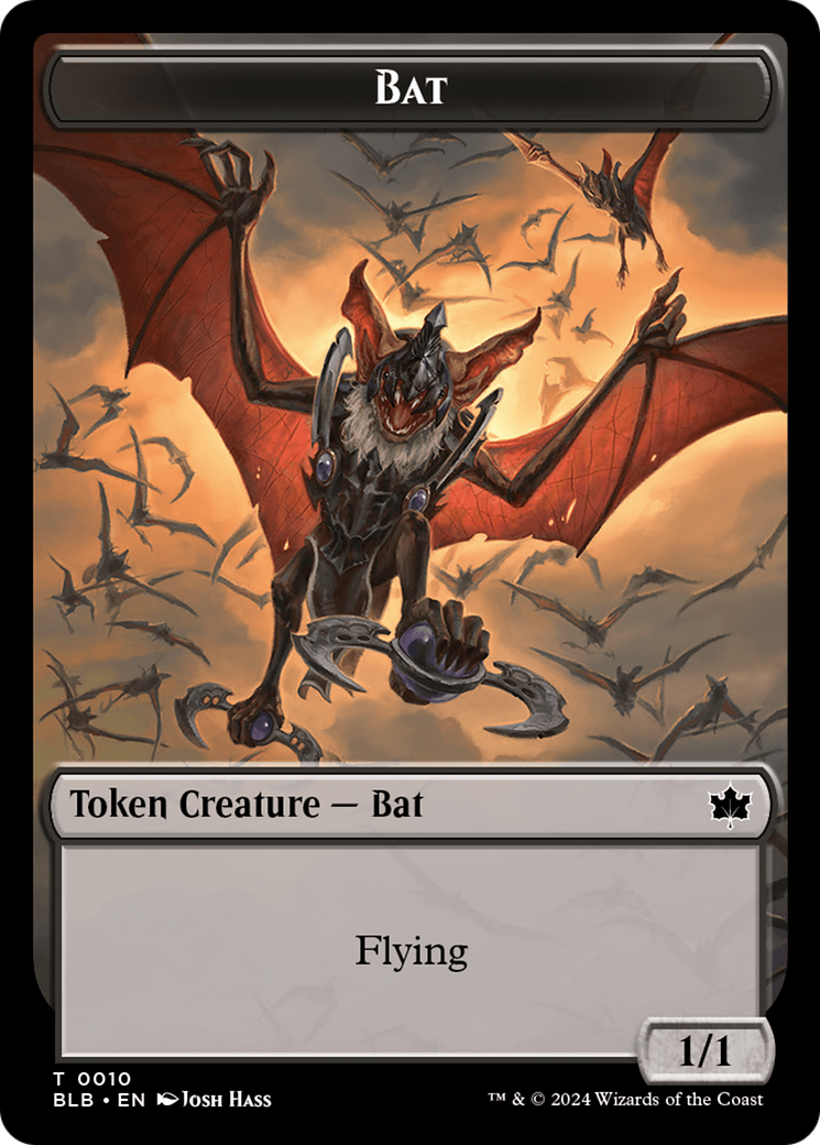 Bat // Warren Warleader Double-Sided Token [Bloomburrow Tokens] | Event Horizon Hobbies CA