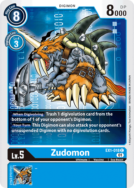 Zudomon [EX1-018] [Classic Collection] | Event Horizon Hobbies CA