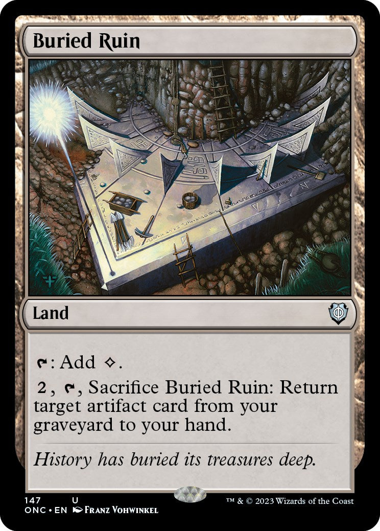 Buried Ruin [Phyrexia: All Will Be One Commander] | Event Horizon Hobbies CA