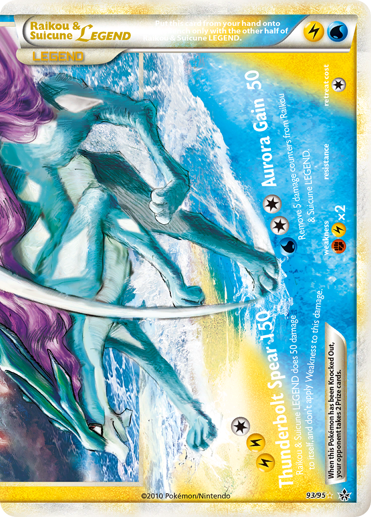 Raikou & Suicune LEGEND (93/95) [HeartGold & SoulSilver: Unleashed] | Event Horizon Hobbies CA