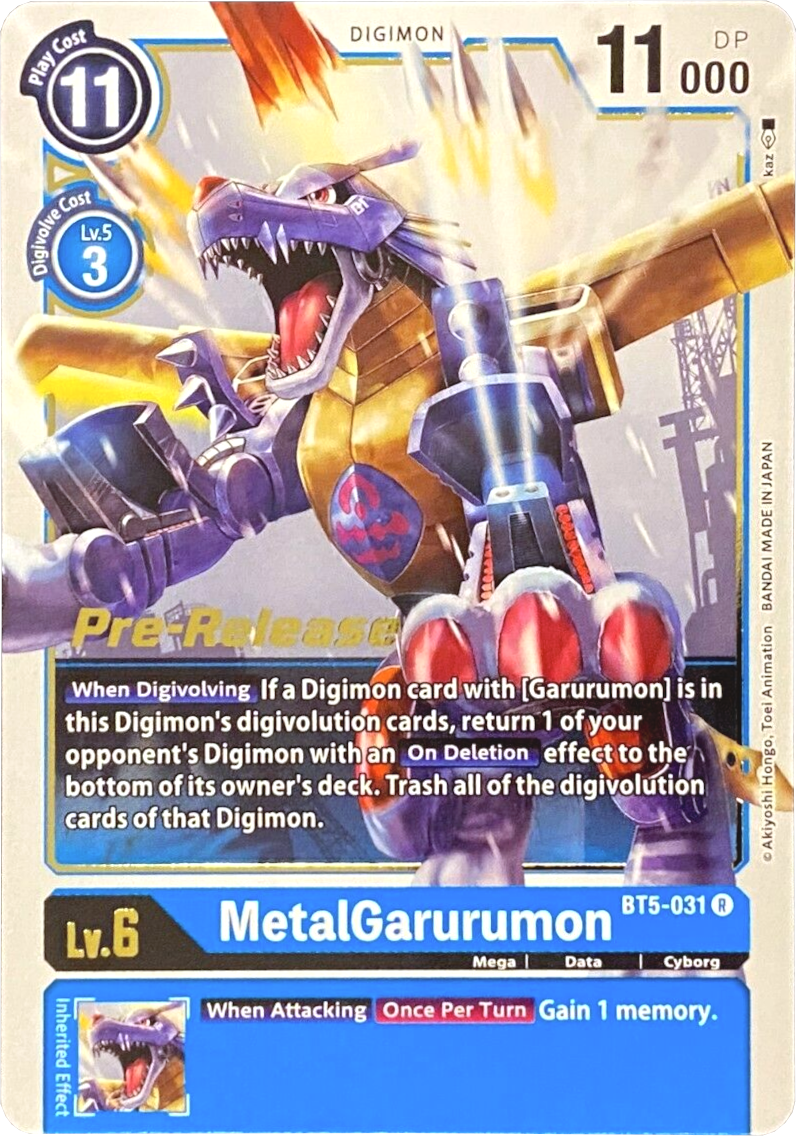 MetalGarurumon [BT5-031] [Battle of Omni Pre-Release Promos] | Event Horizon Hobbies CA