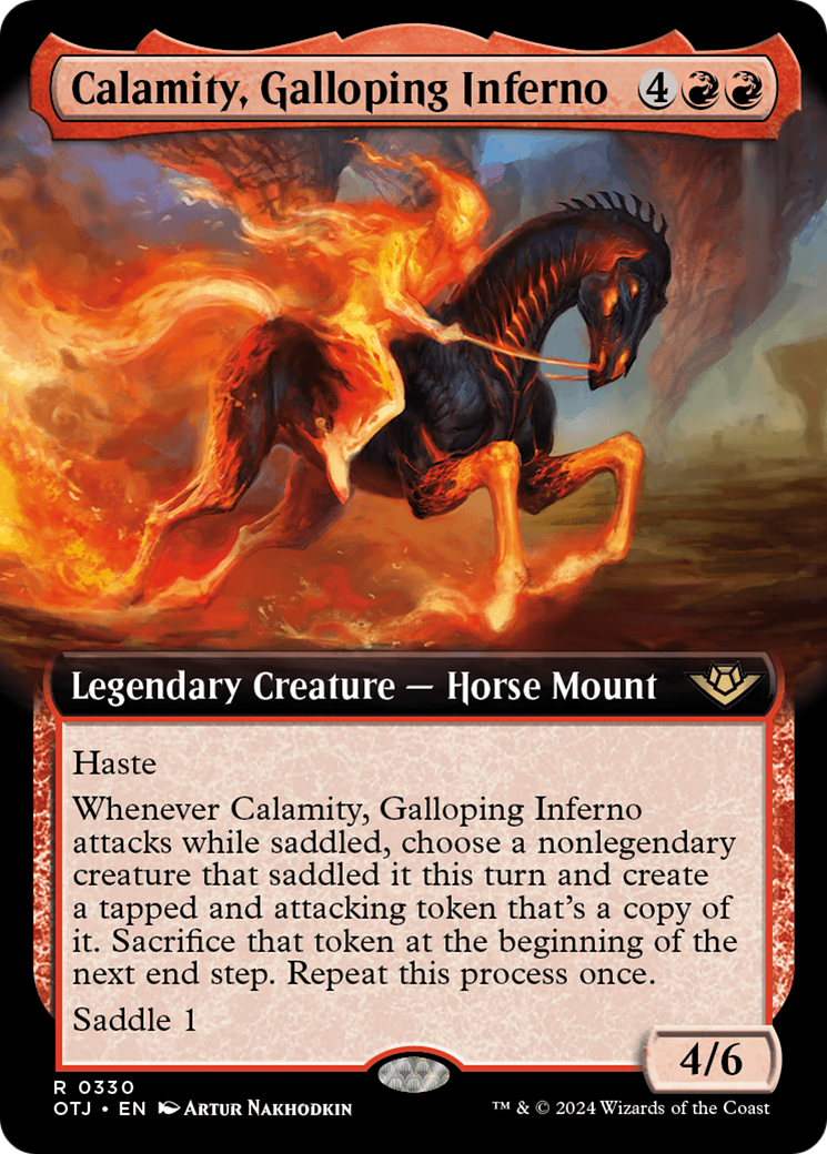 Calamity, Galloping Inferno (Extended Art) [Outlaws of Thunder Junction] | Event Horizon Hobbies CA