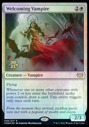 Welcoming Vampire [Innistrad: Crimson Vow Prerelease Promos] | Event Horizon Hobbies CA