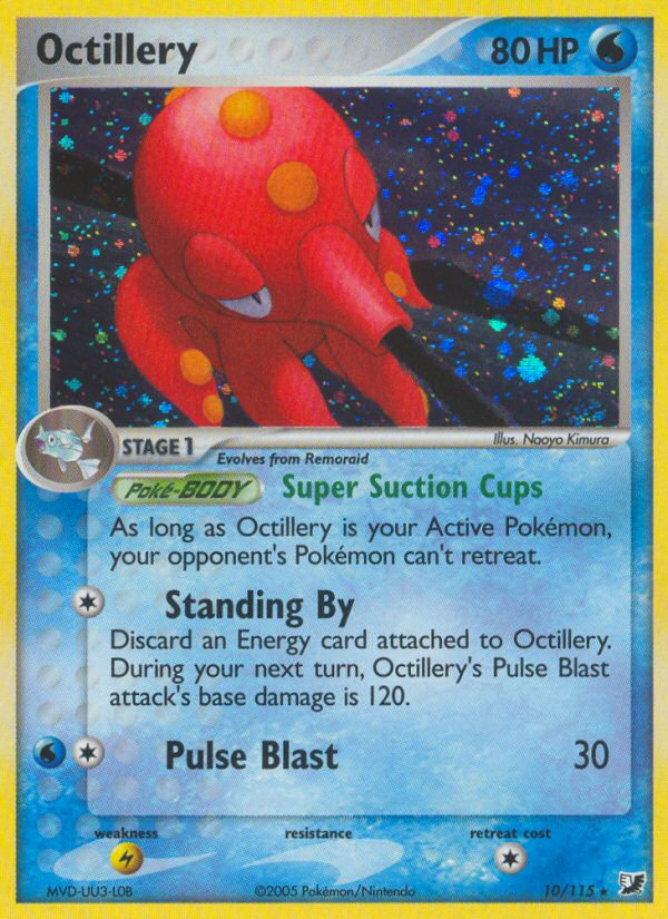 Octillery (10/115) [EX: Unseen Forces] | Event Horizon Hobbies CA