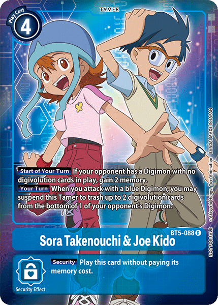 Sora Takenouchi & Joe Kido [BT5-088] (Buy-A-Box Promo) [Battle of Omni Promos] | Event Horizon Hobbies CA