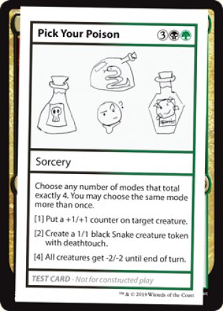 Pick Your Poison (2021 Edition) [Mystery Booster Playtest Cards] | Event Horizon Hobbies CA