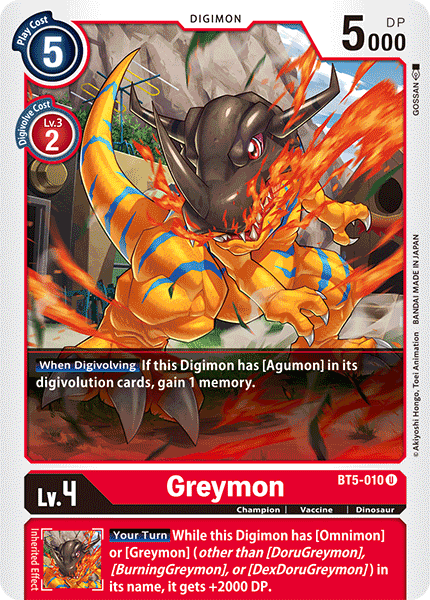 Greymon [BT5-010] [Battle of Omni] | Event Horizon Hobbies CA