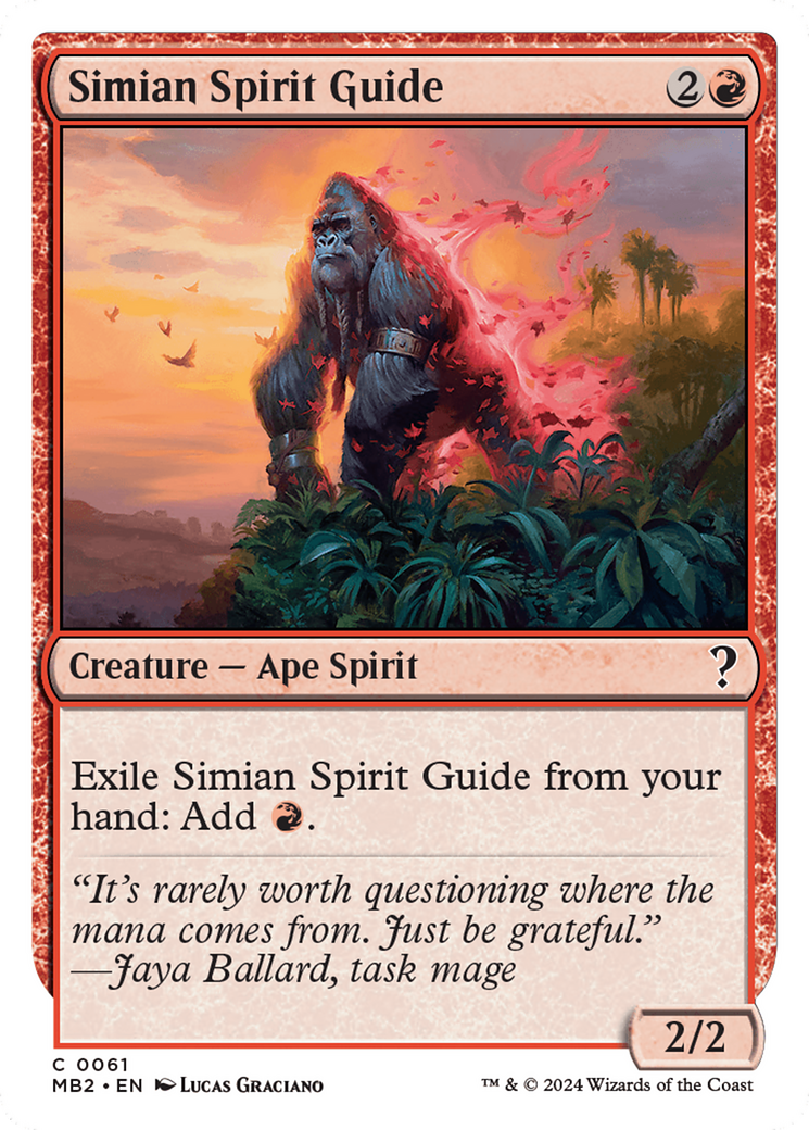 Simian Spirit Guide (White Border) [Mystery Booster 2] | Event Horizon Hobbies CA