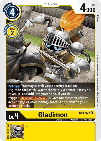 Gladimon [BT5-037] [Battle of Omni] | Event Horizon Hobbies CA