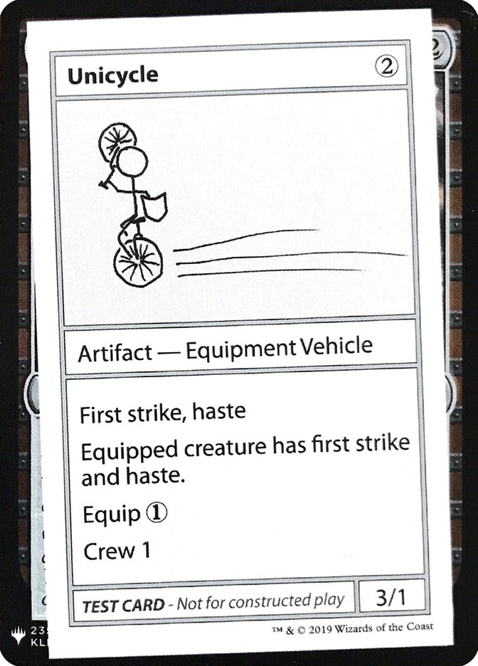 Unicycle [Mystery Booster Playtest Cards] | Event Horizon Hobbies CA