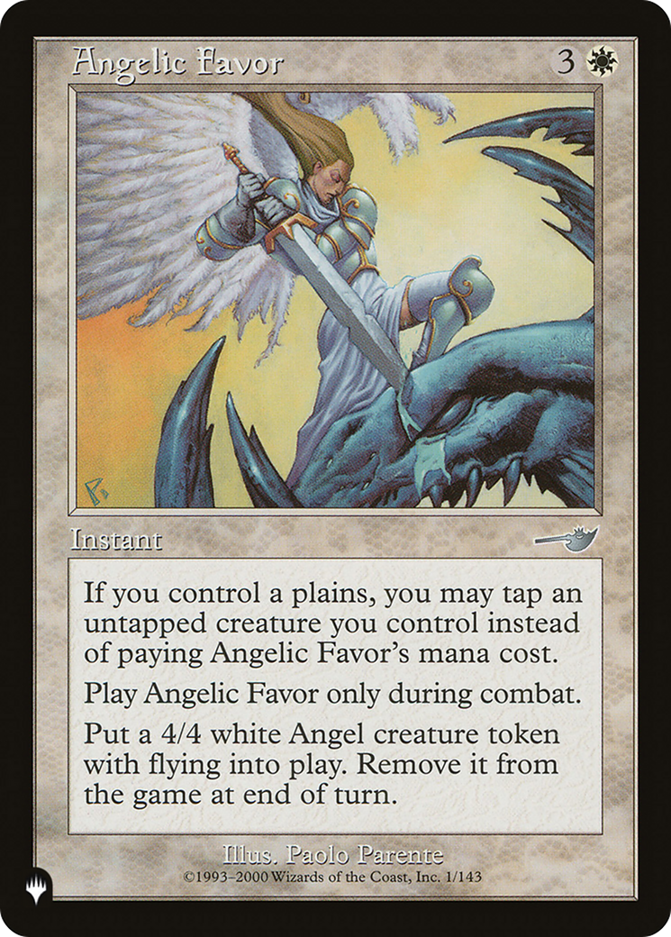 Angelic Favor [The List Reprints] | Event Horizon Hobbies CA