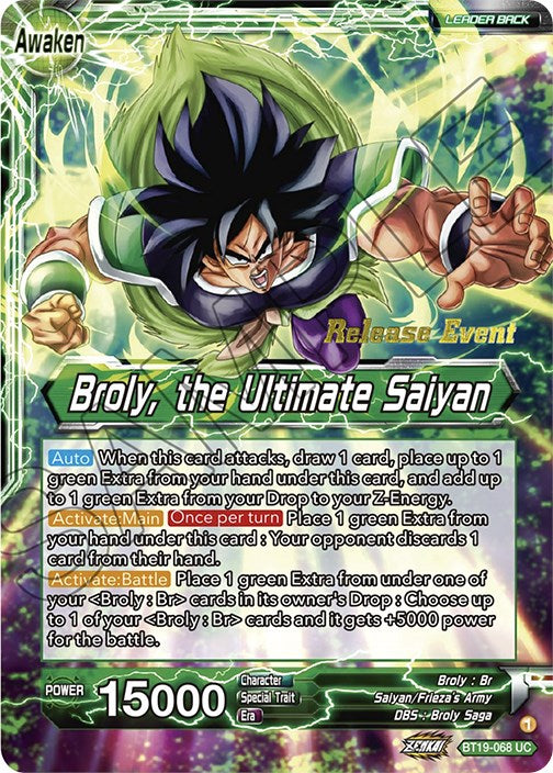 Broly // Broly, the Ultimate Saiyan (Fighter's Ambition Holiday Pack) (BT19-068) [Tournament Promotion Cards] | Event Horizon Hobbies CA