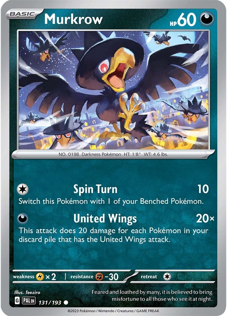 Murkrow (131/193) [Scarlet & Violet: Paldea Evolved] | Event Horizon Hobbies CA