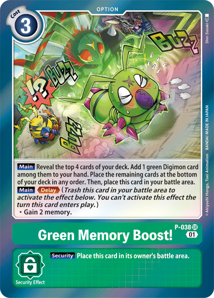 Green Memory Boost! [P-038] [Promotional Cards] | Event Horizon Hobbies CA