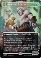 Ajani, Nacatl Pariah // Ajani, Nacatl Avenger (Borderless) (Textured Foil) [Modern Horizons 3] | Event Horizon Hobbies CA