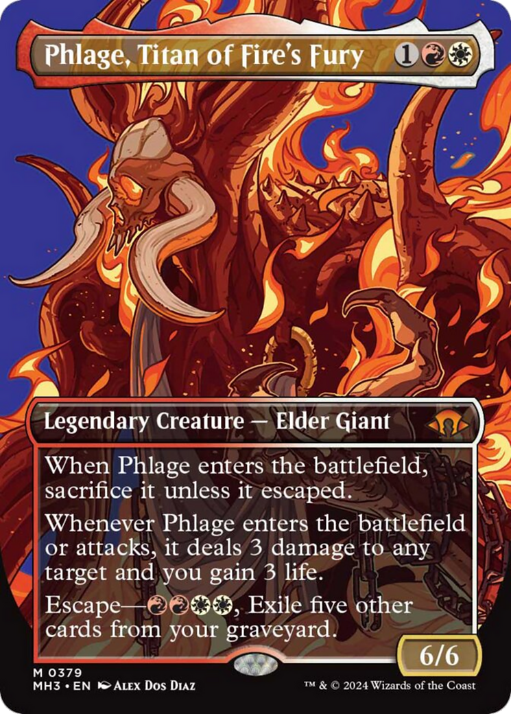 Phlage, Titan of Fire's Fury (Borderless) [Modern Horizons 3] | Event Horizon Hobbies CA