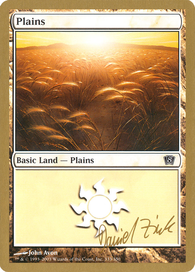 Plains (dz333) (Daniel Zink) [World Championship Decks 2003] | Event Horizon Hobbies CA