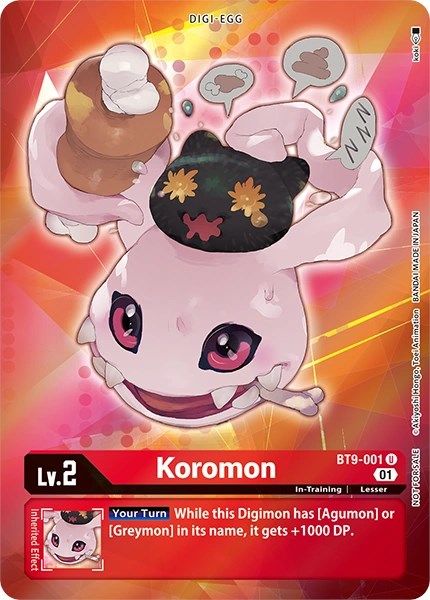 Koromon [BT9-001] (Alternative Art - Box Topper) [X Record] | Event Horizon Hobbies CA