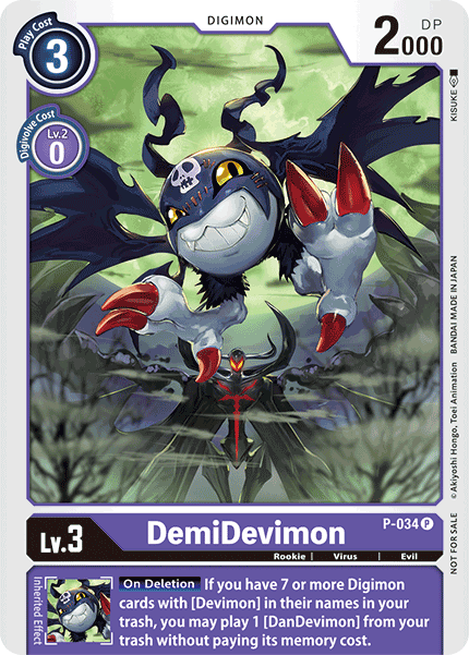 DemiDevimon [P-034] [Promotional Cards] | Event Horizon Hobbies CA