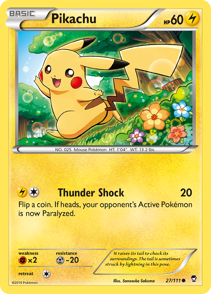 Pikachu (27/111) [XY: Furious Fists] | Event Horizon Hobbies CA