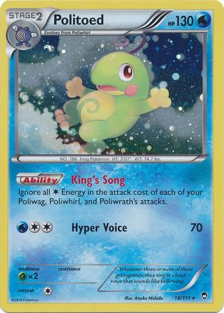 Politoed (18/111) (Cosmos Holo) [XY: Furious Fists] | Event Horizon Hobbies CA