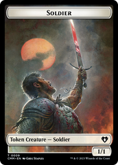 Soldier // Elephant Double-Sided Token [Commander Masters Tokens] | Event Horizon Hobbies CA