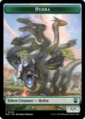 Hydra (Ripple Foil) // Boar Double-Sided Token [Modern Horizons 3 Commander Tokens] | Event Horizon Hobbies CA