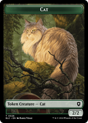 Elemental // Cat Double-Sided Token [Bloomburrow Commander Tokens] | Event Horizon Hobbies CA