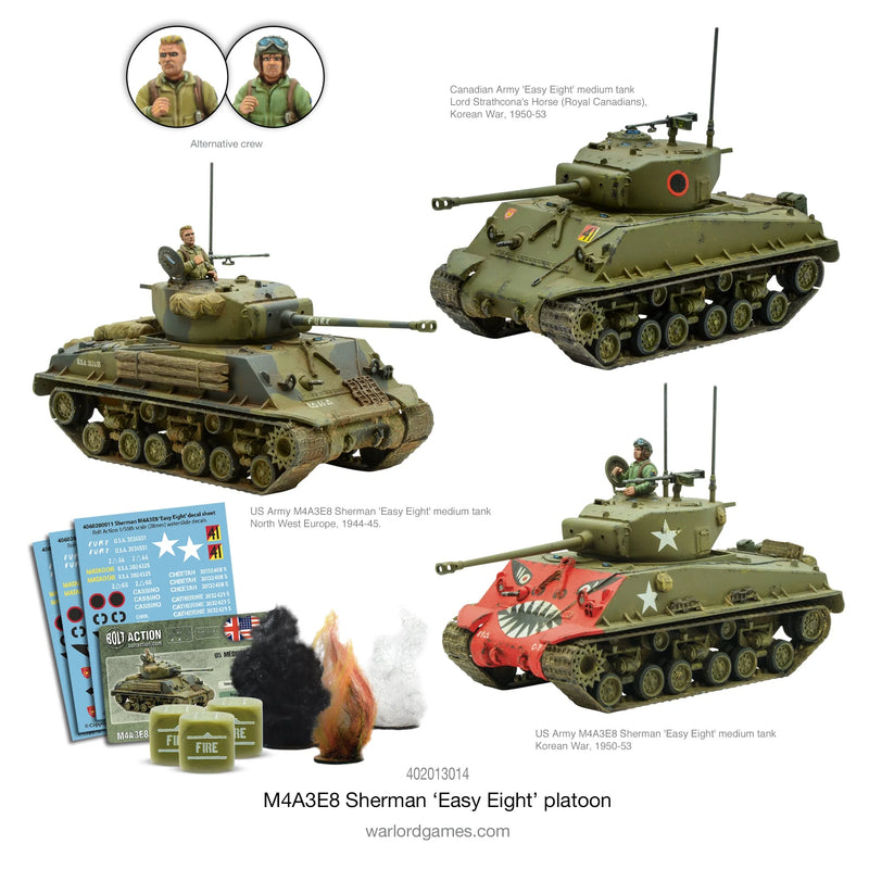 Warlord Games - Bolt Action - U.S. M4A3E8 Sherman Platoon