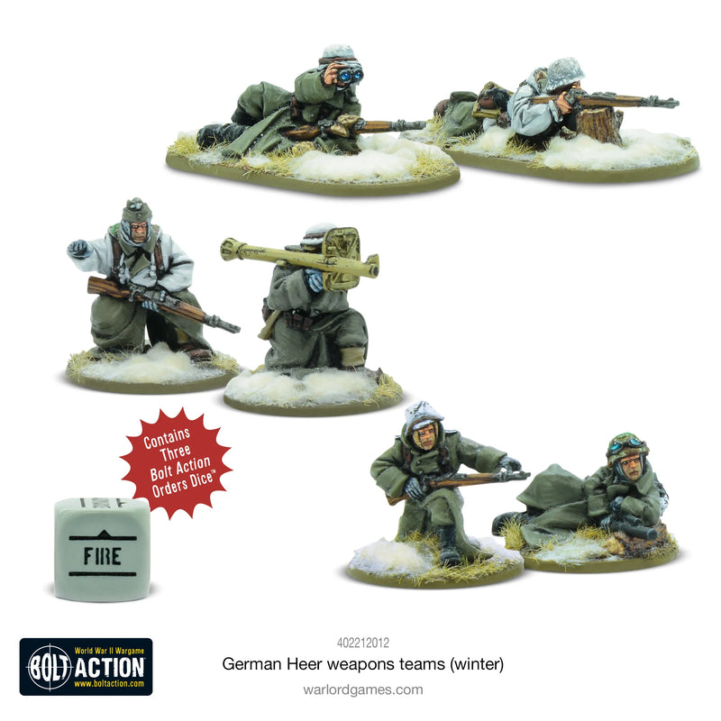 Warlord Games - Bolt Action - German Heer Weapons Teams (Winter)