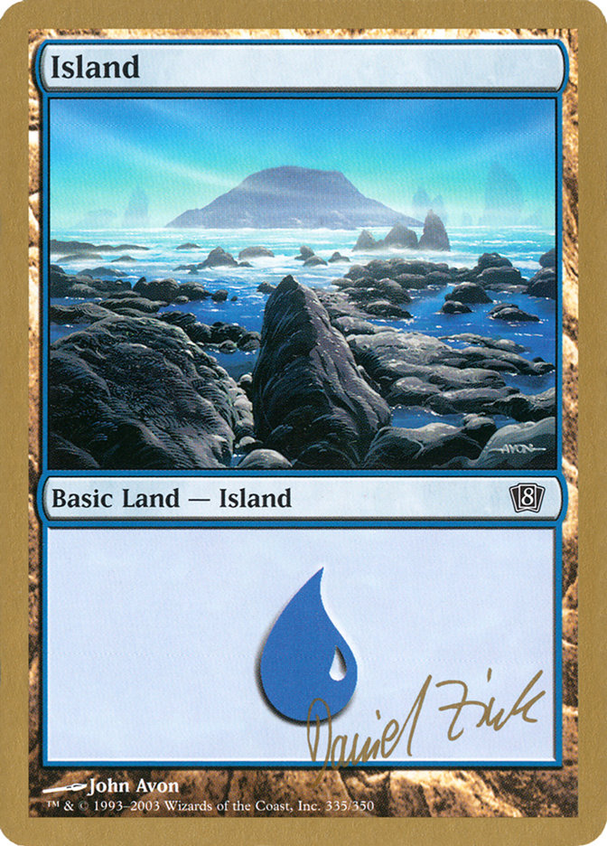 Island (dz335) (Daniel Zink) [World Championship Decks 2003] | Event Horizon Hobbies CA