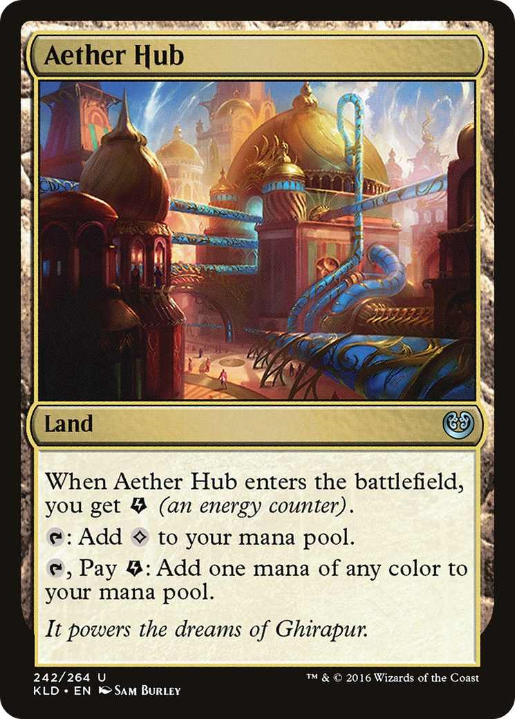 Aether Hub (Ripple Foil) [Modern Horizons 3 Commander] | Event Horizon Hobbies CA