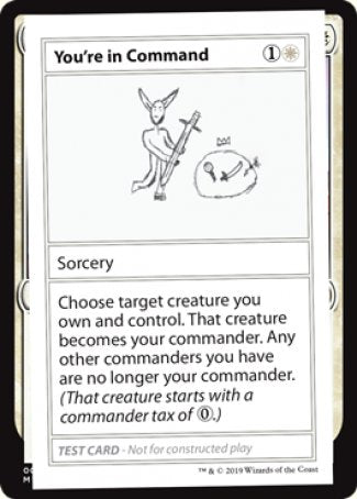 You're in Command (2021 Edition) [Mystery Booster Playtest Cards] | Event Horizon Hobbies CA