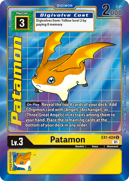 Patamon [EX1-024] (Alternate Art) [Classic Collection] | Event Horizon Hobbies CA