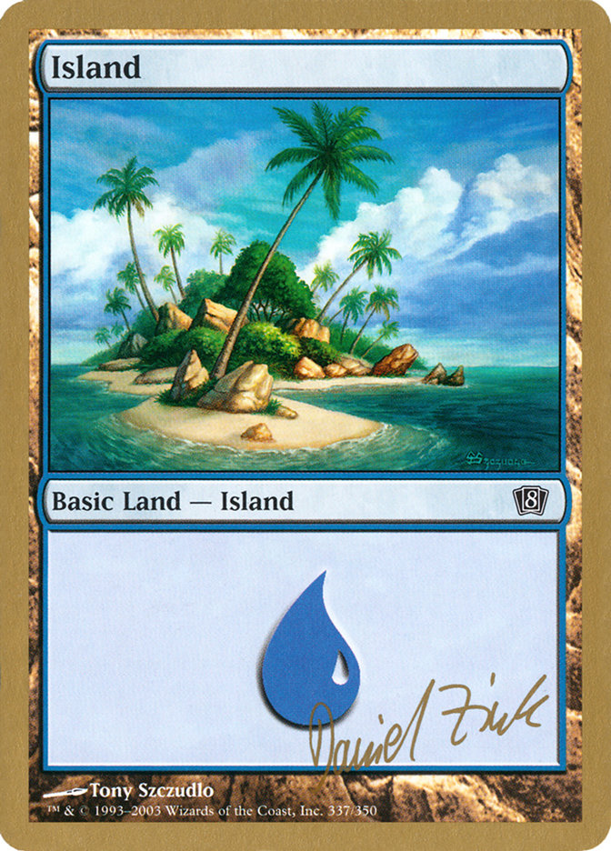 Island (dz337) (Daniel Zink) [World Championship Decks 2003] | Event Horizon Hobbies CA