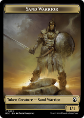 Marit Lage (Ripple Foil) // Sand Warrior Double-Sided Token [Modern Horizons 3 Commander Tokens] | Event Horizon Hobbies CA