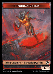 Rebel // Phyrexian Goblin Double-Sided Token [Phyrexia: All Will Be One Tokens] | Event Horizon Hobbies CA