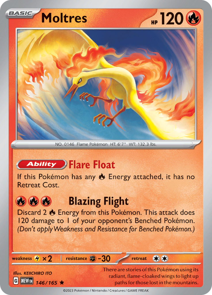 Moltres (146/165) [Scarlet & Violet: 151] | Event Horizon Hobbies CA