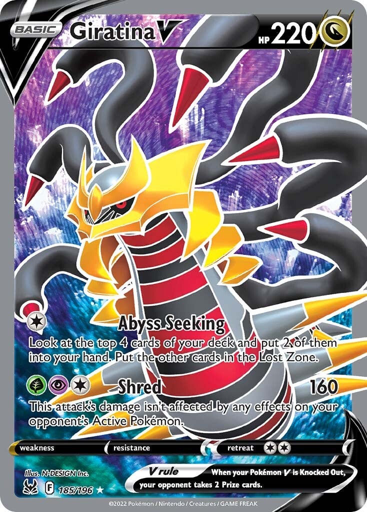 Giratina V (185/196) [Sword & Shield: Lost Origin] | Event Horizon Hobbies CA