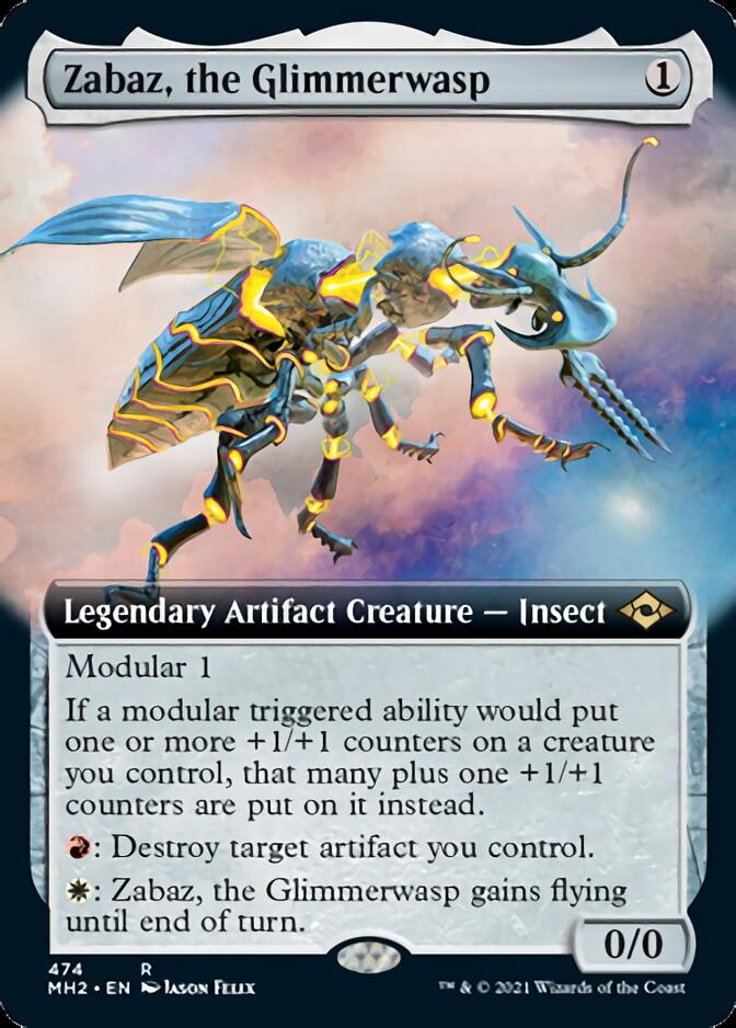 Zabaz, the Glimmerwasp (Extended Art) [Modern Horizons 2] | Event Horizon Hobbies CA