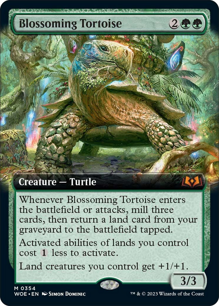 Blossoming Tortoise (Extended Art) [Wilds of Eldraine] | Event Horizon Hobbies CA