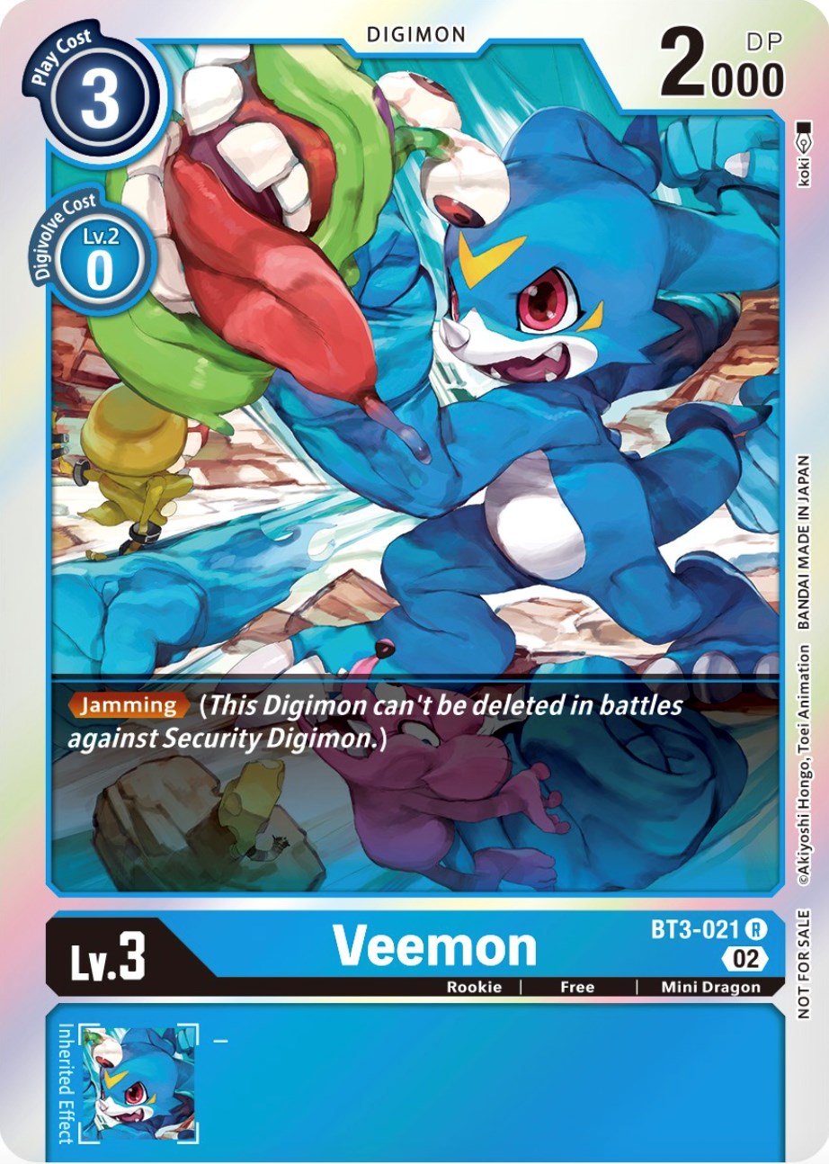 Veemon [BT3-021] (Official Tournament Pack Vol.8) [Release Special Booster Promos] | Event Horizon Hobbies CA