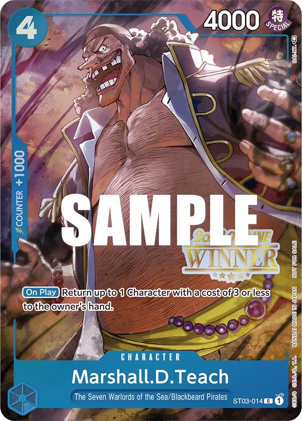 Marshall.D.Teach (Offline Regional 2023) [Winner] [One Piece Promotion Cards] | Event Horizon Hobbies CA