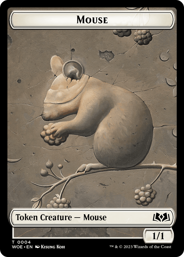 Mouse // Food (0010) Double-Sided Token [Wilds of Eldraine Tokens] | Event Horizon Hobbies CA