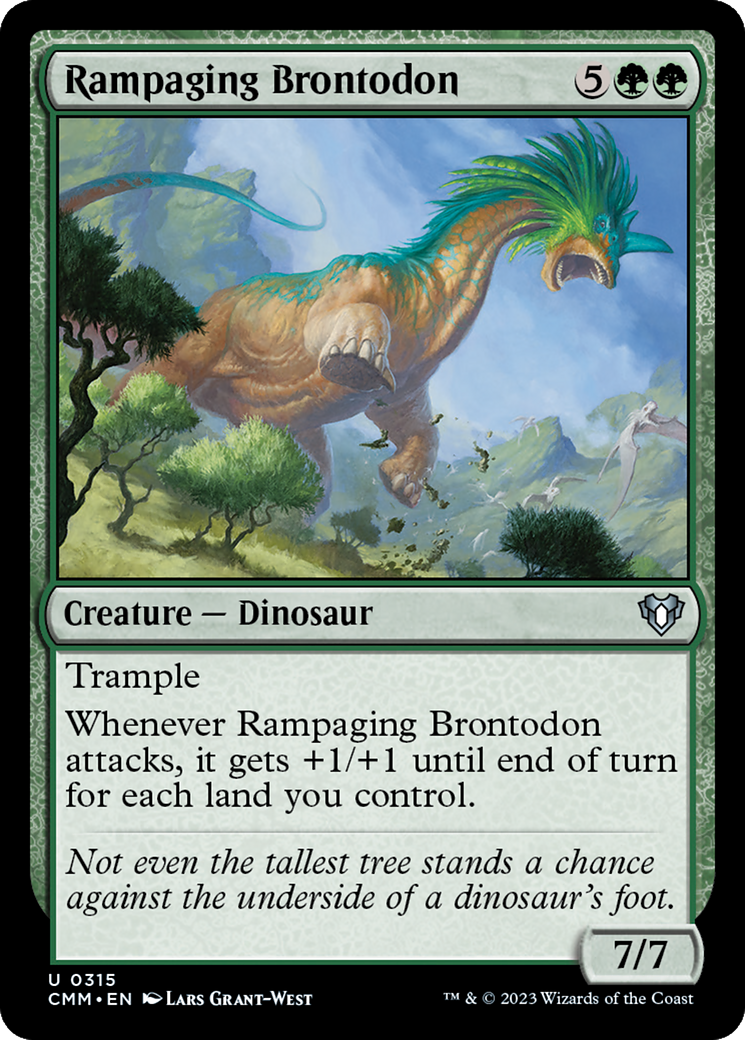 Rampaging Brontodon [Commander Masters] | Event Horizon Hobbies CA