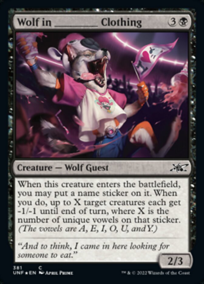 Wolf in _____ Clothing (Galaxy Foil) [Unfinity] | Event Horizon Hobbies CA