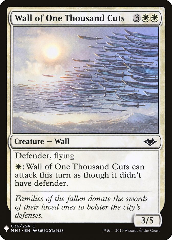 Wall of One Thousand Cuts [Mystery Booster] | Event Horizon Hobbies CA