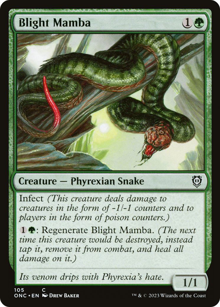 Blight Mamba [Phyrexia: All Will Be One Commander] | Event Horizon Hobbies CA