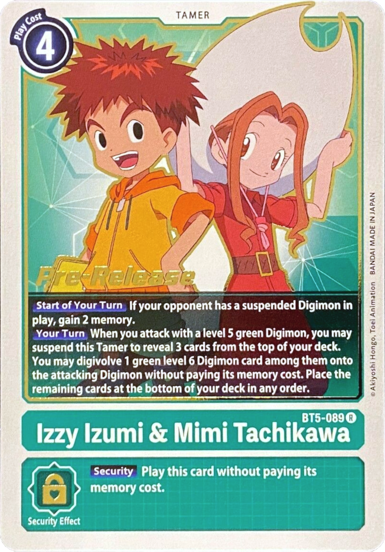 Izzy Izumi & Mimi Tachikawa [BT5-089] [Battle of Omni Pre-Release Promos] | Event Horizon Hobbies CA